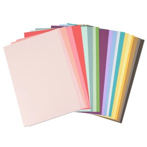 Sizzix -Surfacez Cardstock, 8 1/4" X 11 3/4", 20 Assorted Colors, 80 Sheets