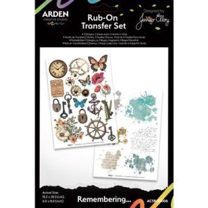 Arden Creative Studio - Remembering... Rub-on Transfer Set