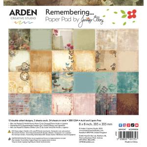 Arden Creative Studio - Remembering 8x8" Paper Pad