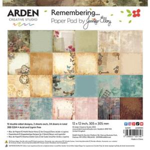 Arden Creative Studio - Remembering 12x12" Paper Pad