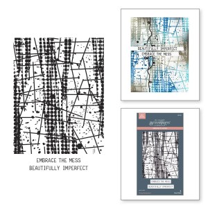 Spellbinders - Grungy Background BetterPress Plates