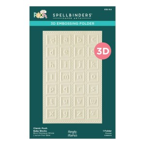 Classic Pooh Baby Blocks  3D embossing folder