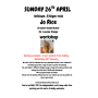 Jo Rice Workshop Sunday April 26th 1030-330 £60