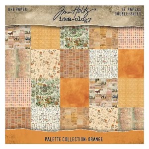 Tim Holtz - Idea-Ology - Palette Collection: Orange 8x8" Papers