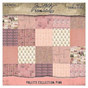 Tim Holtz - Idea-ology - Palette Collection: Pink 8x8" Papers