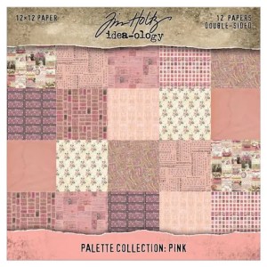 Tim Holtz - Idea-Ology - Palette Collection: Pink  12x12" Papers