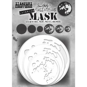 Tim Holtz - Layering Mask - Moon Mask