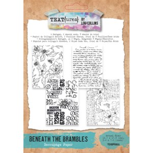 TEXT{ures} Beneath the Brambles 5in x 7in Decoupage Paper