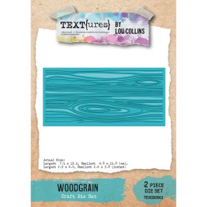 TEXT{ures} Woodgrain Craft Die Set