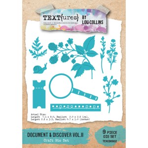 TEXT{ures} Document & Discover Vol.II Craft Die Set