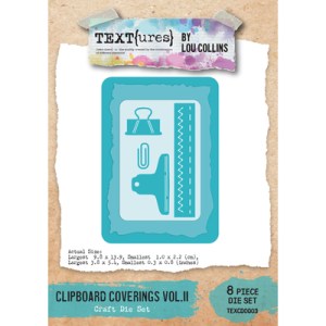 TEXT{ures} Clipboard Coverings Vol.II Craft Die Set
