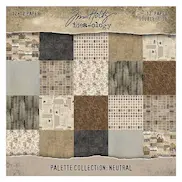 Tim Holtz - Idea-ology - Palette Collection: Neutral papers 12x12"