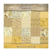 Tim Holtz - Idea-ology - Palette Collection: Yellow papers 8x8"