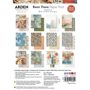Arden Creative Studio Been There 6in x 8in Paper Pad