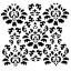 IndigoBlu - Damaged Damask Stencil