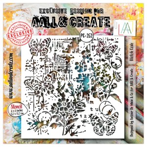 PC-252 - 6x6 (inch) Stencil - Blotch Code