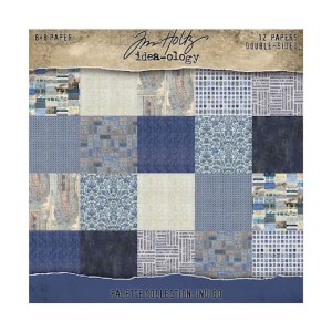 Tim Holtz - Idea-ology - Palette Collection: Indigo 12x12" Papers