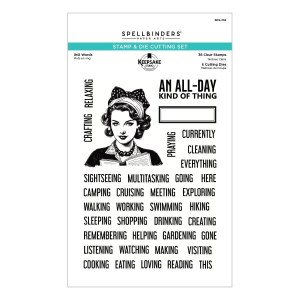 Spellbinders - ING Words Stamp & Die Set by Esther Glas