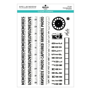 Spellbinders - Keepsake Strips Clear Stamp Set by Esther Glas