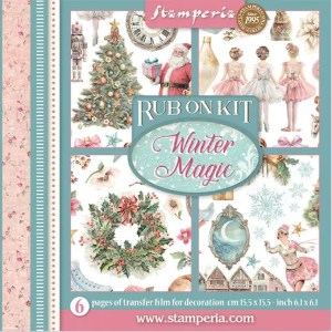 Stamperia Winter Magic Rub On kit