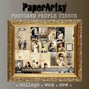 Printed Tissue 15 {Postcard People in colour}