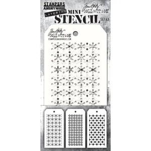 Tim Holtz Mini Layering Stencil Set 3pcs - #63